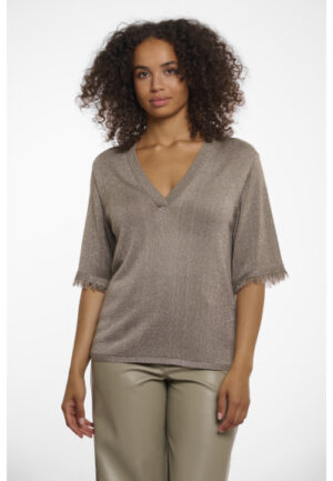 Rino & Pelle - Dark Khaki | Dames | Trui | Dark Khaki | XXL | regular | Kamst mode
