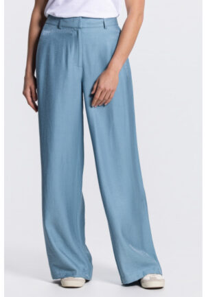 Jansen Amsterdam - Aqua | Dames | Broek | Aqua | 46 | regular | Kamst mode
