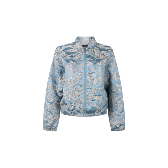Jansen Amsterdam - Aqua | Dames | Jasje | Aqua | 46 | regular | Kamst mode