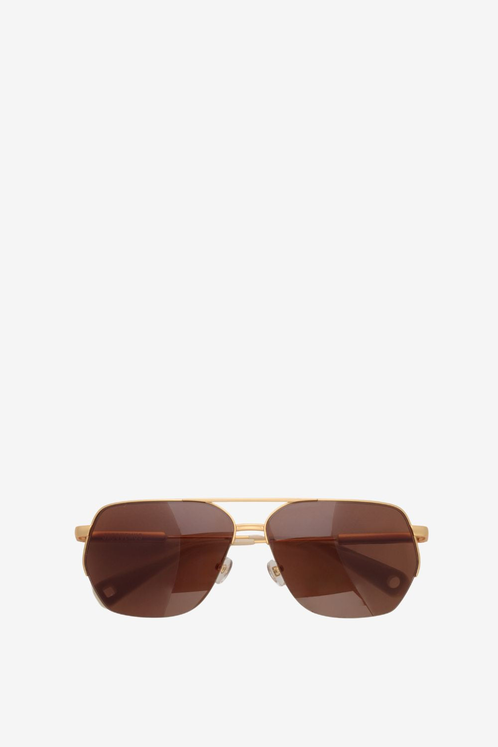 Jacquemus zonnebril Aviador JAC67C1SUN yellow gold/light gold