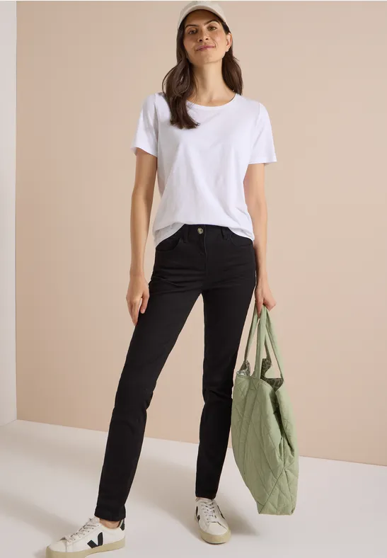 Jeans met High Waist en Slim Leg in Slim Fit
