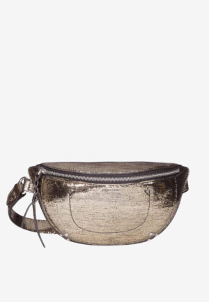 Jerome Dreyfuss crossbody Lino Banane 45LINOBCH lame champagne