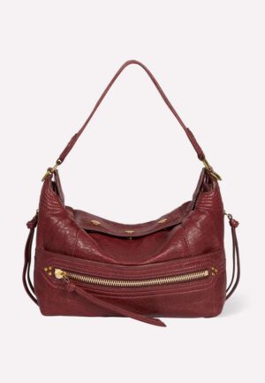 Jerome Dreyfuss handtas Lucky Hobo 48LUCKHOAG Bubble Burgundy