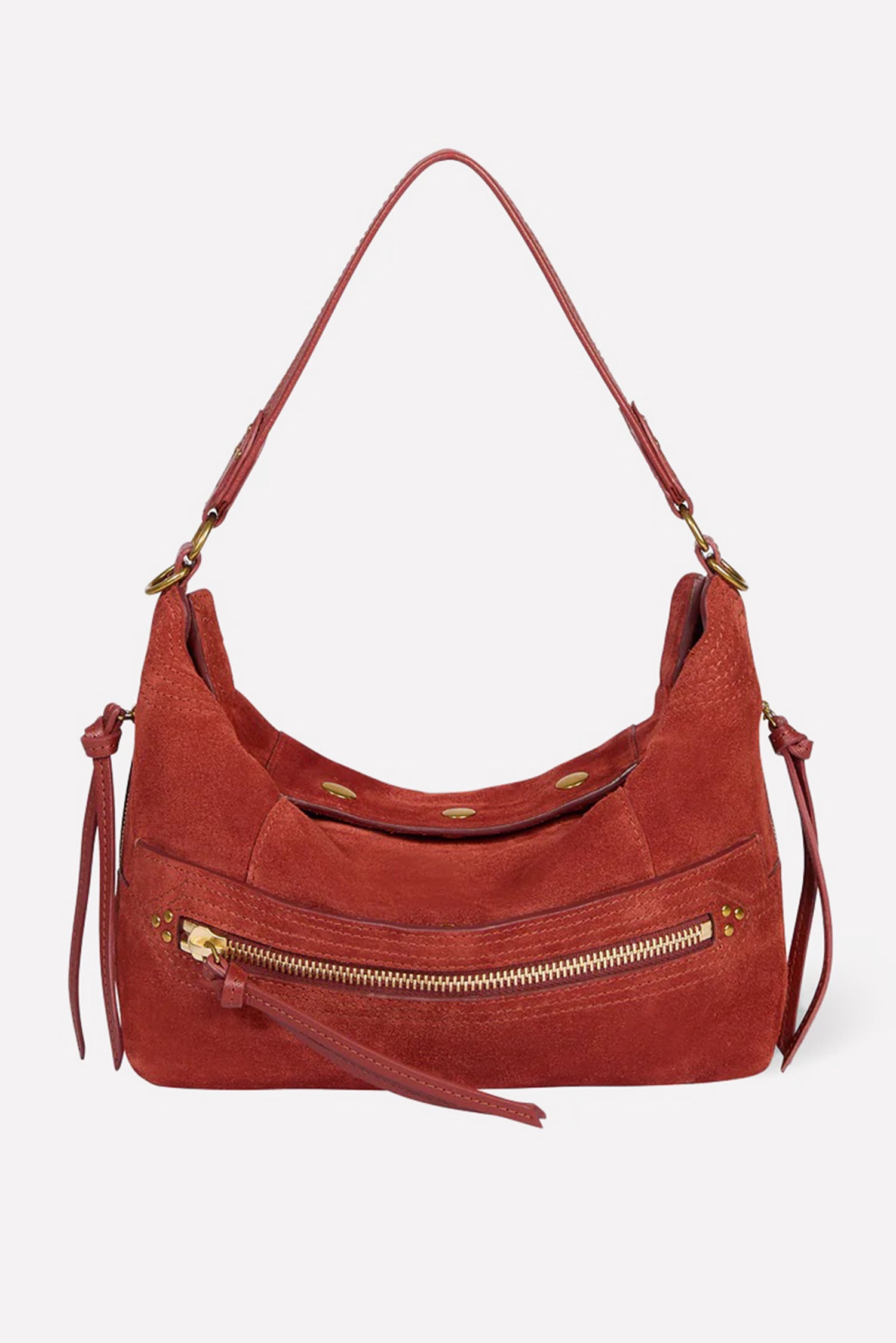 Jerome Dreyfuss crossbody Lucky Hobo Small 48LUCKHOSCR Rouille