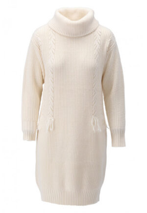 K Design - Creme | Dames | Jurk | Creme | XXL | regular | Kamst mode