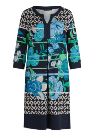Betty Barclay - Blauw | Dames | Jurk | Blauw | 46 | regular | Kamst mode