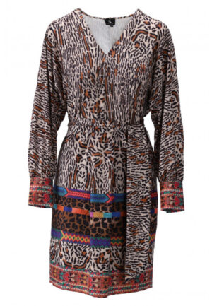 K Design - Cognac | Dames | Jurk | Cognac | XXL | regular | Kamst mode