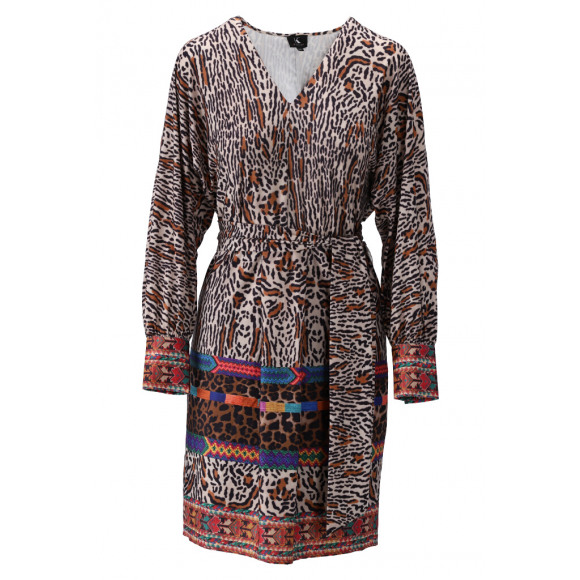 K Design - Cognac | Dames | Jurk | Cognac | XXL | regular | Kamst mode