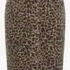 Kniehoge denimrok met luipaardprint - Afbeelding 2