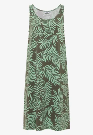 Alternative view of Knielange jersey jurk met print