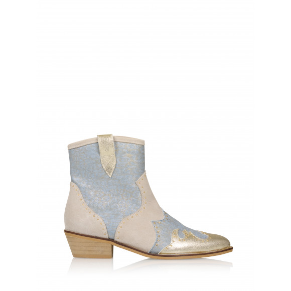DWRS - Champagne | Dames | Laarsje | Champagne | 42 | regular | Kamst mode