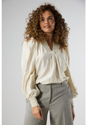 Label Dot - Wit | Dames | Blouse | Wit | 46 | regular | Kamst mode