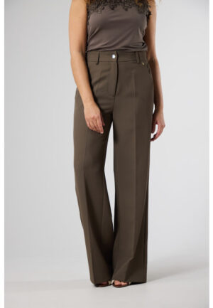 Label Dot - Taupe | Dames | Broek | Taupe | 42 | regular | Kamst mode