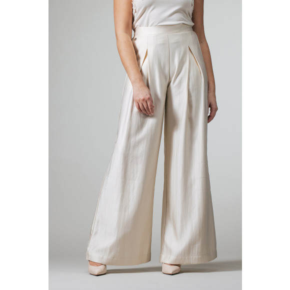 Label Dot - Off White | Dames | Broek | Off White | 46 | regular | Kamst mode
