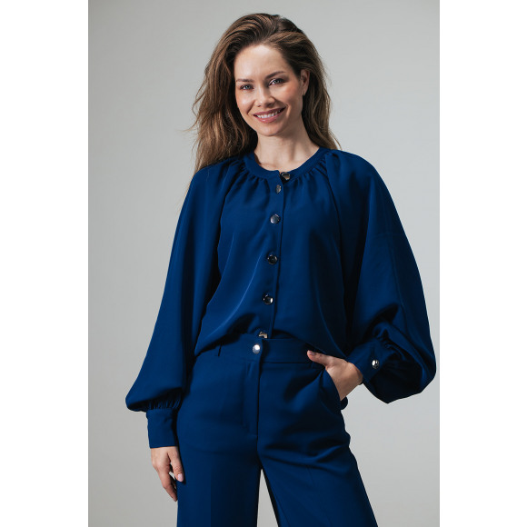 Label Dot - Blauw | Dames | Jasje | Blauw | 40 | regular | Kamst mode