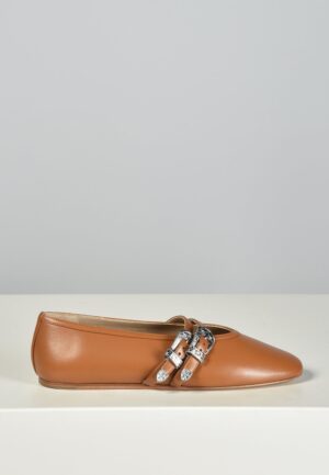 Le Monde Beryl ballerinas Claudia BCS-LEA-CAM camel