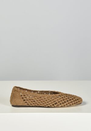 Le Monde Beryl ballerinas Regency Knotted REG-SKN-TAU taupe