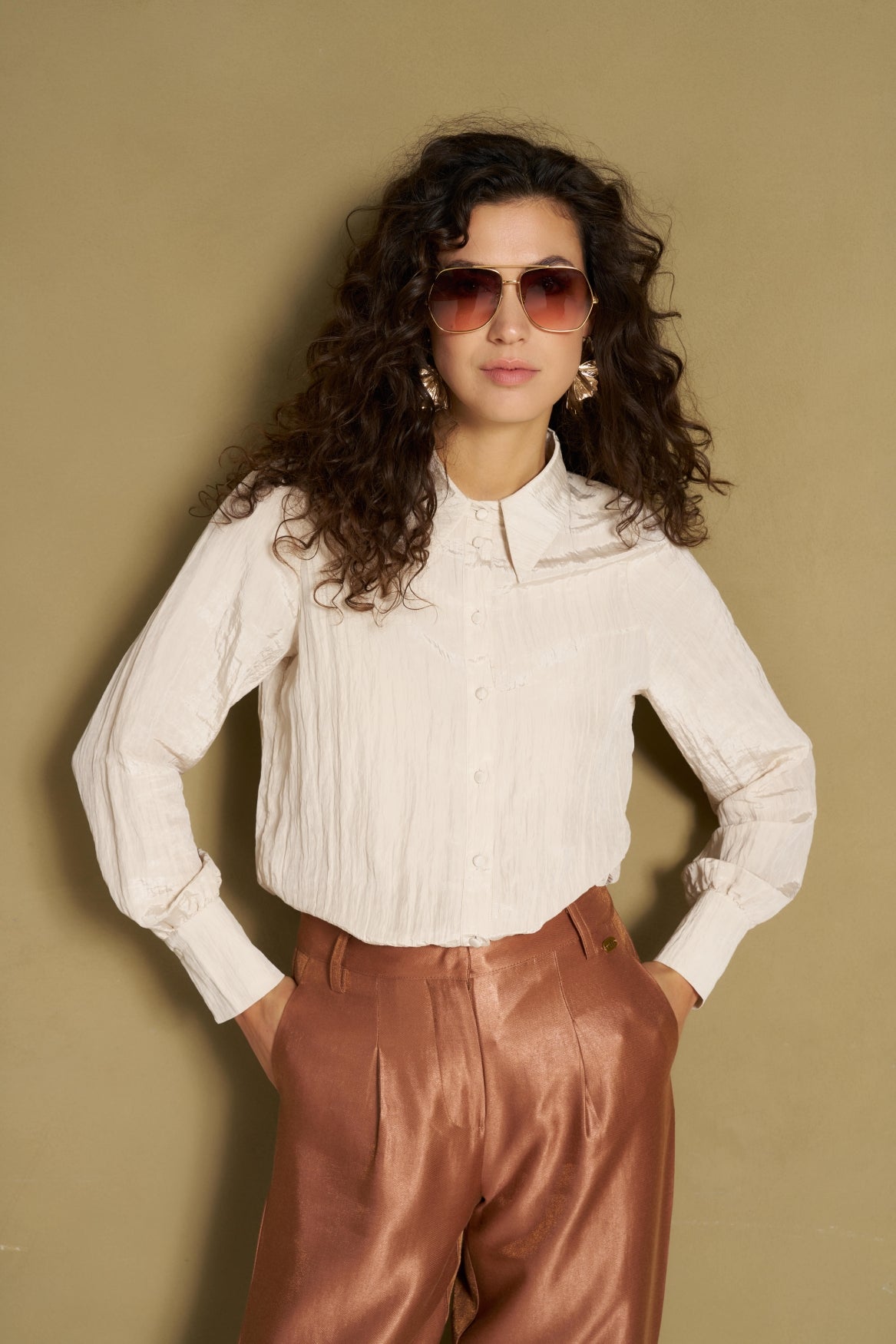 Blouse Hanee - Structured Relaxed | Cream
