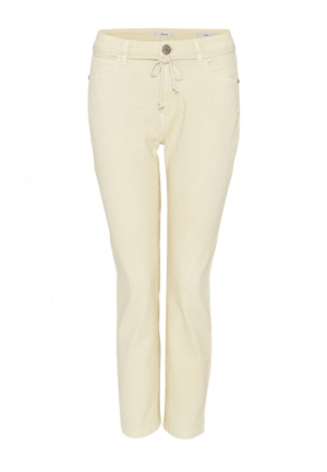 Opus - Geel | Dames | Broek | Geel | 40/28 | regular | Kamst mode
