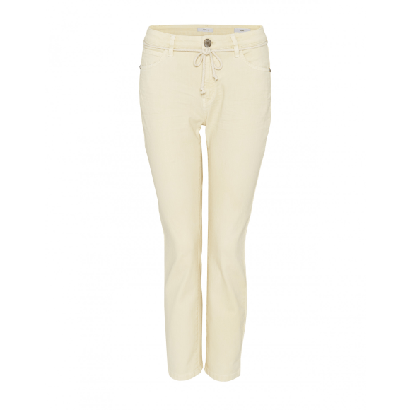 Opus - Geel | Dames | Broek | Geel | 40/28 | regular | Kamst mode