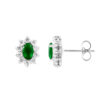Oorbellen "Emerald" zilveren sieraden 925 - Kate