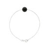Crystal Sphere Armband Preciosa Black Silver 925