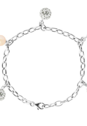 Breloques Bracket Freshwater Water Cultuur Kralen en Crystal Preciosa Silver 925