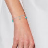 Turquoise Turquoise en Crystal Crystal Preciosa Silver 925 - Afbeelding 2