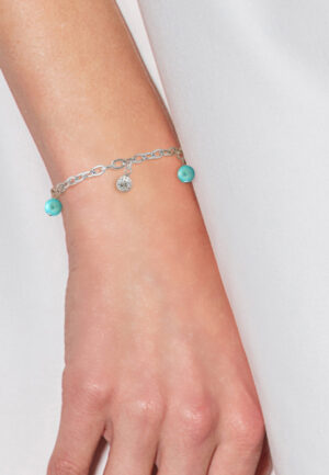 Alternative view of Turquoise Turquoise en Crystal Crystal Preciosa Silver 925