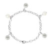 Breloque armband zwarte cultuurcultuur kralen en kristallen preciosa zilver 925