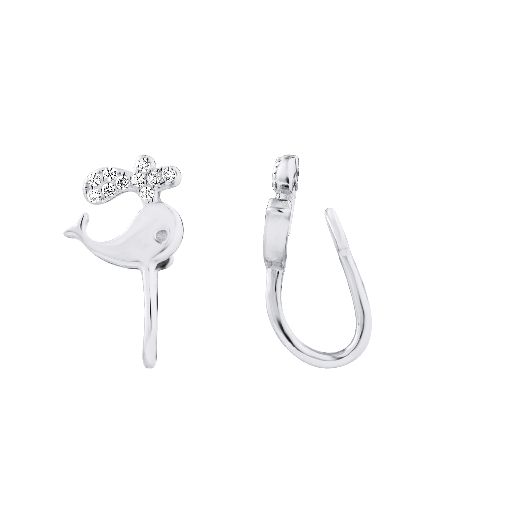 Zilver 925 Whale Oor Clips - Reverie