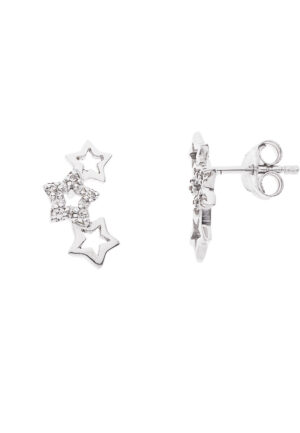 Oorbellen sterren zirkoniumoxiden en zilver 925 - Constellatie