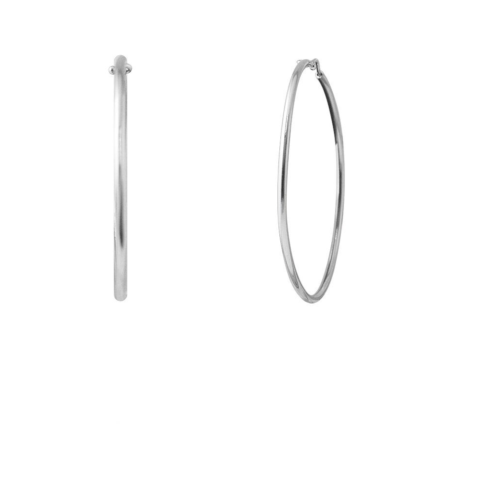 Creoles Diameter 50 mm Zilver 925 - Beauty 5