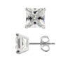 Ear Fleas Square Zirkoniumoxiden 7 mm 4 Klauwen Zilver 925 - Envy 7