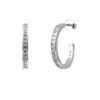 Halve Creolen Diameter 2 cm Zirkonium en zilveroxides 925 Serti Rail - Impatience 3