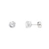 Ronde solitaire trekvlooien 6 mm set 4 klauwen zirkoniumoxiden - Desir 6