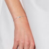 Infinity Armband Zirkoniumoxides Sieraden Zilver 925 Instelbaar - Afbeelding 2