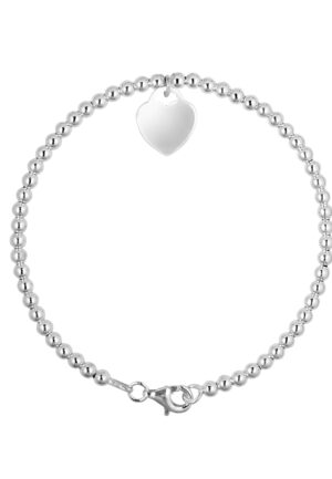 Zilveren hart 925 Breloce armband