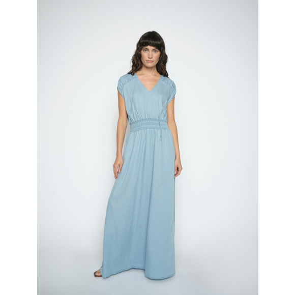 Mos Mosh - Licht Blauw | Dames | Jurk | Licht Blauw | M | regular | Kamst mode