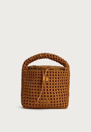 Marrea handtas Basket Open Weave affogato satin