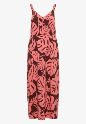 Alternative view of Maxi-jurk met V-hals en print