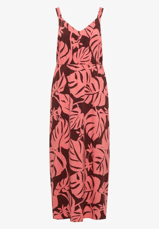 Maxi-jurk met V-hals en print - Afbeelding 2