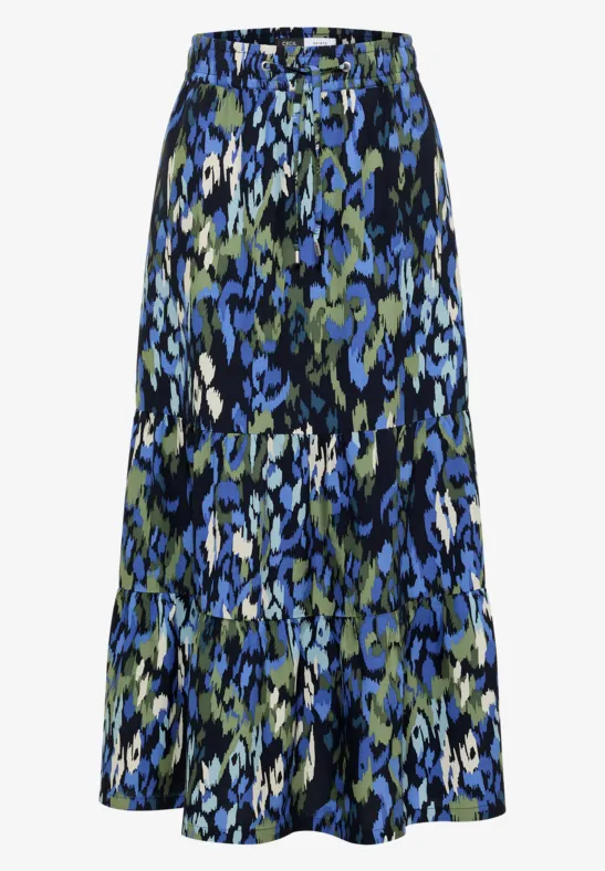 Maxirok met volants en print - Afbeelding 2