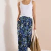 Maxirok met volants en print