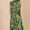 Midi-jurk met bloemenpatroon - Afbeelding 3