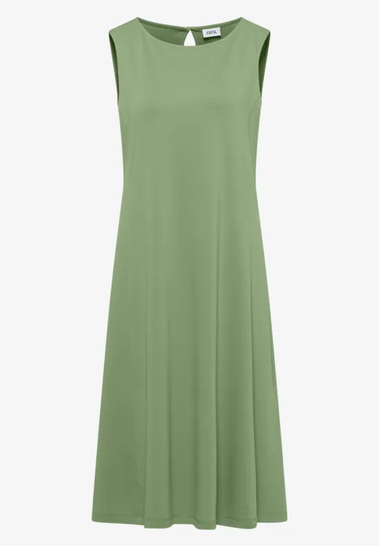 Midi-jurk met ronde hals van jersey - Afbeelding 2