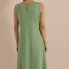 Midi-jurk met ronde hals van jersey - Afbeelding 3