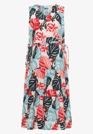 Alternative view of Midijurk met V-hals en print