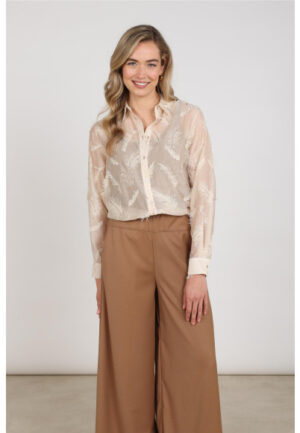 Nukus - Sand | Dames | Blouse | Sand | M | regular | Kamst mode