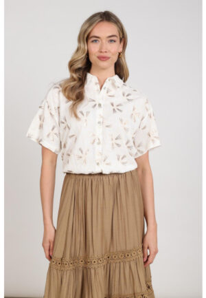 Nukus - OFF WHITE | Dames | Blouse | OFF WHITE | 3XL | regular | Kamst mode